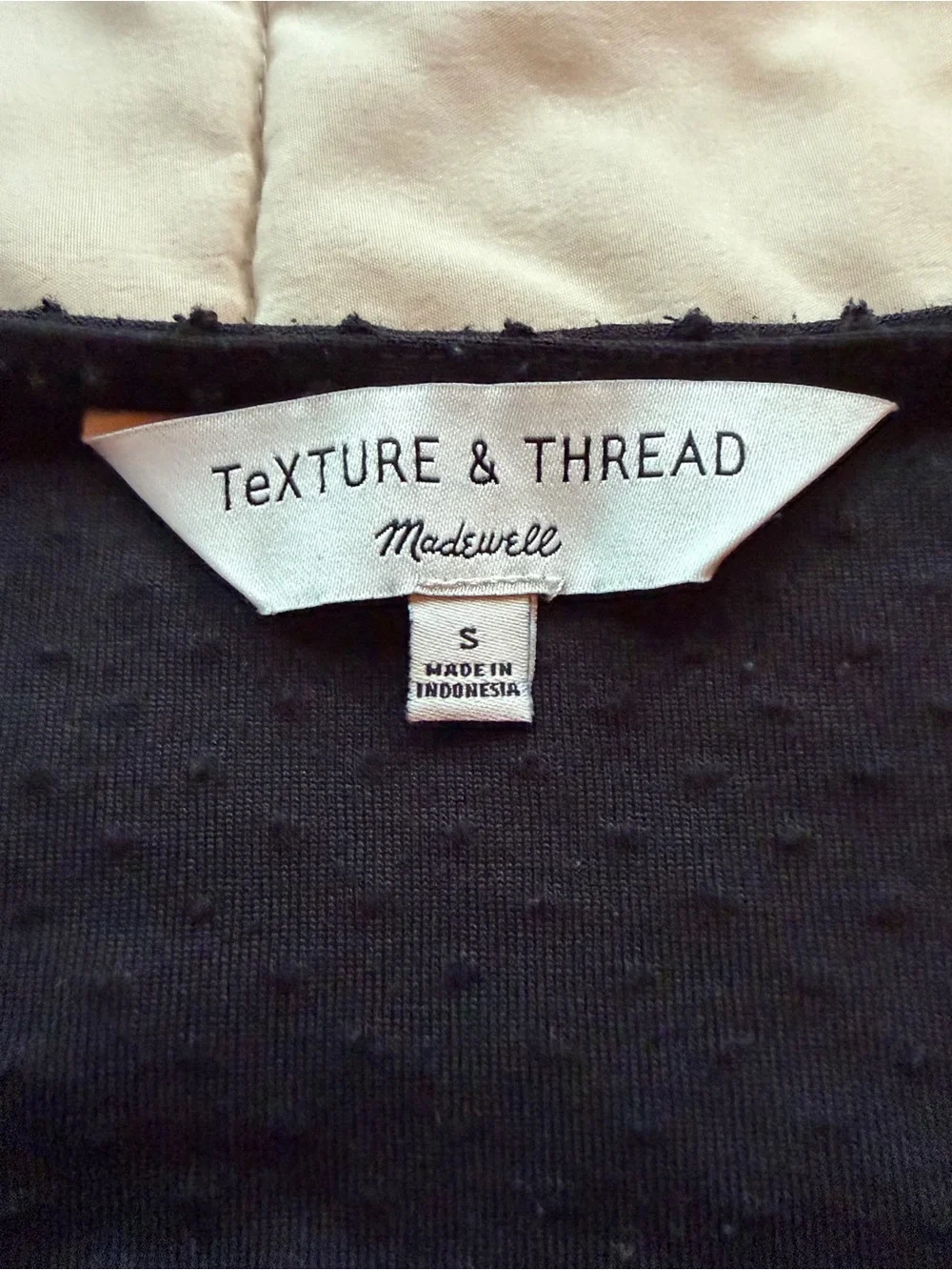 Madewell Black V‑Wrap Smocked Waist Blouse